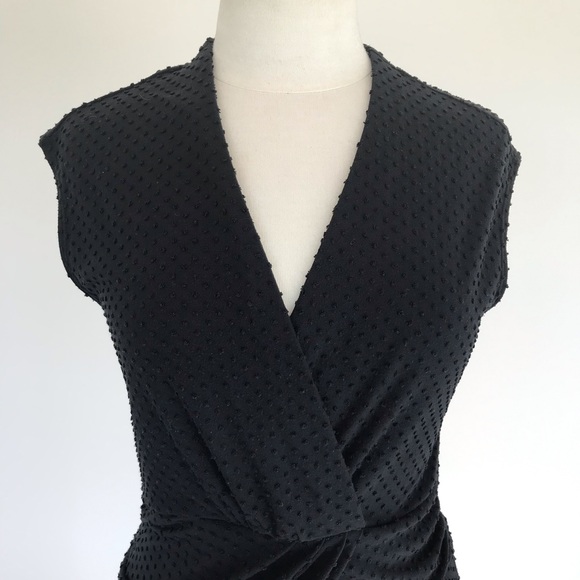 Anthropologie Deletta Swiss Dot Wrap Tank Top - Picture 5 of 9